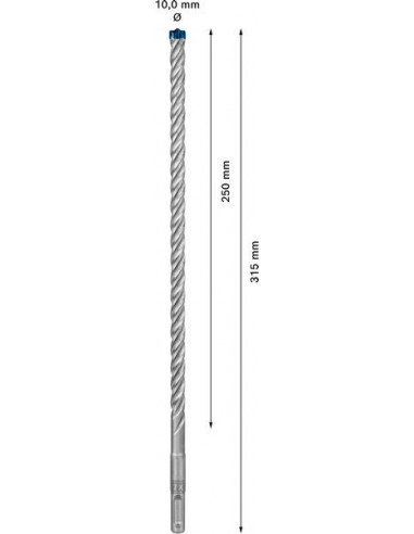Broca para martillo EXPERT SDS plus-7X de 10 x...
