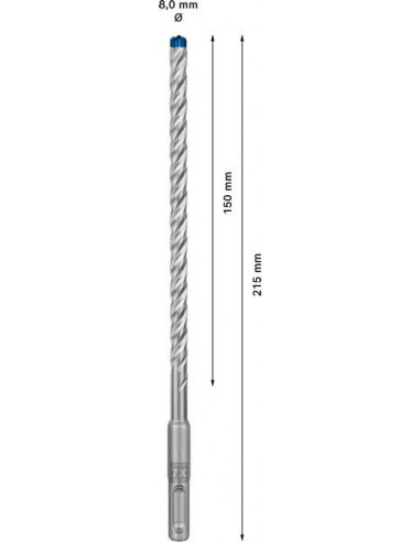 Broca para martillo EXPERT SDS plus-7X de 8 x...