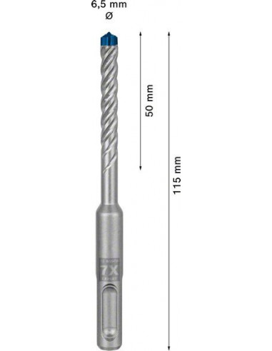 Broca para martillo EXPERT SDS plus-7X de 6,5 x...