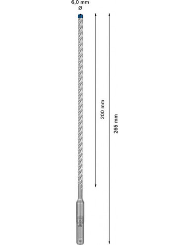 Broca para martillo EXPERT SDS plus-7X de 6 x...