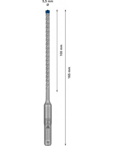 Broca para martillo EXPERT SDS plus-7X de 5,5 x...