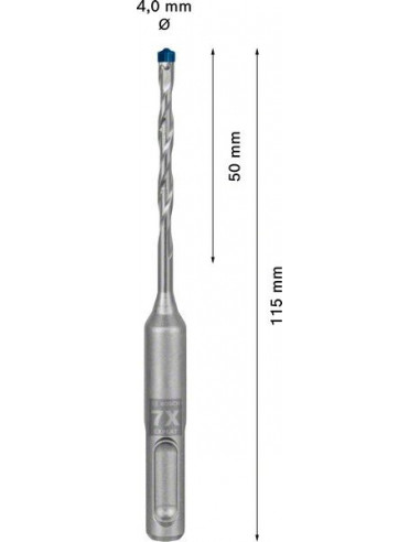 Broca para martillo EXPERT SDS plus-7X de 4 x...
