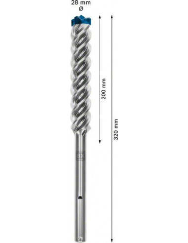 Broca para martillo EXPERT SDS max-8X de 28 x...