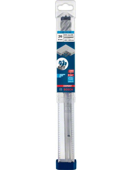 Broca para martillo EXPERT SDS max-8X de 26 x 200 x 320 mm