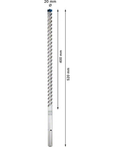 Broca para martillo EXPERT SDS max-8X de 20 x...
