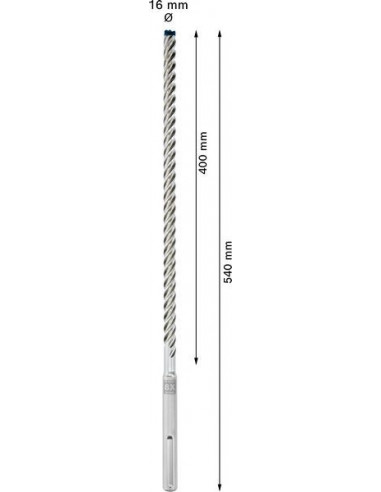 Broca para martillo EXPERT SDS max-8X de 16 x...