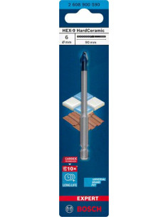 BOSCH EXPERT 2608900590 Broca EXPERT HEX-9 HardCeramic de 6 x 90 mm 2