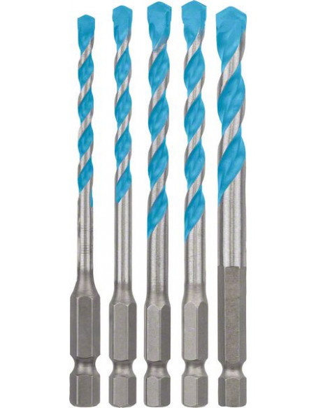 Set de 5 brocas EXPERT HEX-9 MultiConstruction de 4/5/6/6/8 mm