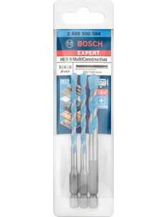 BOSCH EXPERT 2608900584 Set de 3 brocas EXPERT HEX-9 MultiConstruction de 5/6/8 mm 2