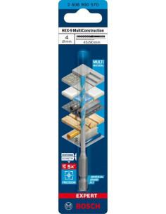 BOSCH EXPERT 2608900570 Broca EXPERT HEX-9 MultiConstruction de 4 x 45 x 90 mm 2