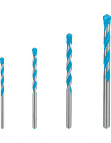 BOSCH EXPERT 2608900649 Set de brocas EXPERT MultiConstruction CYL-9 de 4/5/6/8 mm, 4 unidades