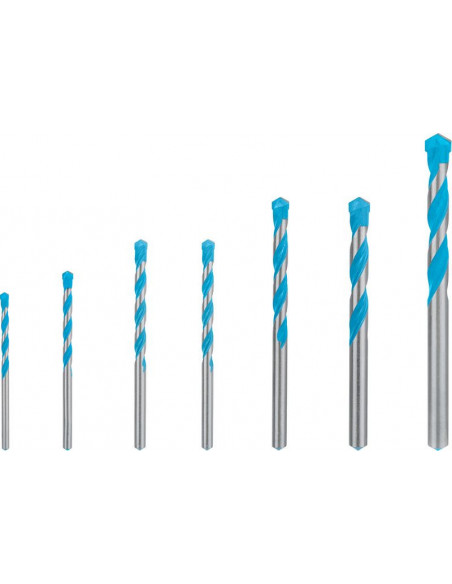 Set de brocas EXPERT MultiConstruction CYL-9 de 4/5/6/6/8/10/12 mm, 7 unidades