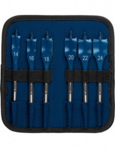 BOSCH EXPERT 2608900332 Set de brocas fresadoras planas EXPERT Self Cut Speed de 14/16/18/20/22/24 mm, 6 unidades 2