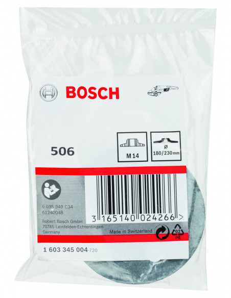 Tuerca redonda para disco de fibra para amoladoras angulares grandes con rosca M14