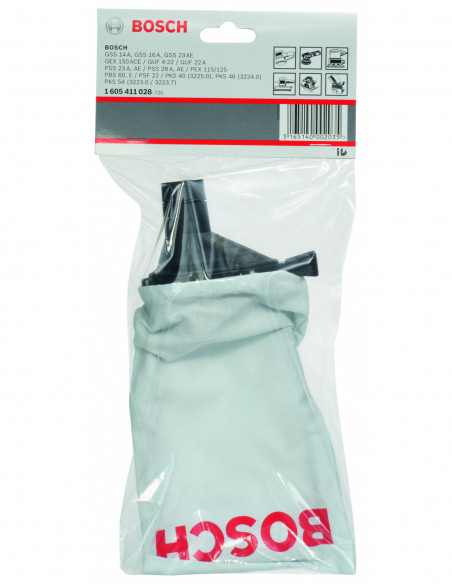 Saco de polvo para lijadoras excéntricas, lijadora orbitales y fresadoras universales