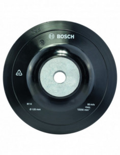 Comprar Plato de soporte blandos con rosca M14 para amoladoras angulares pequeñas. Ref: 1608601033