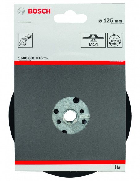 Plato de soporte blandos con rosca M14 para amoladoras angulares pequeñas