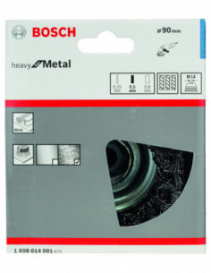 Comprar Cepillo de vaso anudados Heavy for Metal con rosca M14 para amoladoras angulares (Ø 90). Ref: 1608614001 2