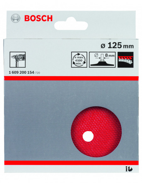 Plato de soporte para taladros con fijación autoadhesiva (Ø 125)