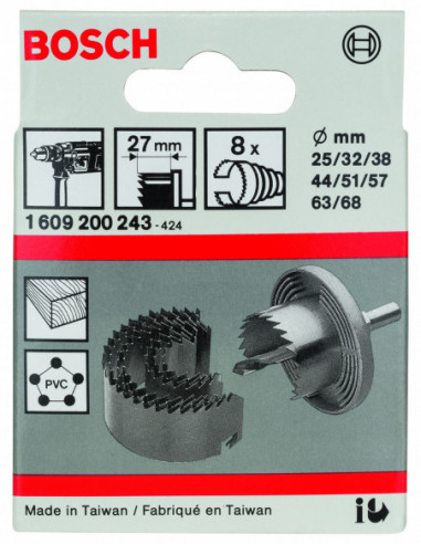 Set de Sierra de corona Para madera y plástico...