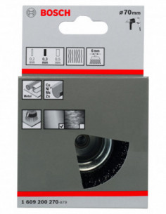 Comprar Cepillo de vaso ondulados Clean for Metal para taladros (Ø 70). Ref: 1609200270 2