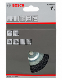 Comprar Rueda de alambre ondulado para taladros Clean for Metal (Ø 100). Ref: 1609200273 2