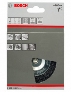 Comprar Rueda de alambre ondulado para taladros Clean for Metal (Ø 100). Ref: 1609200274 2