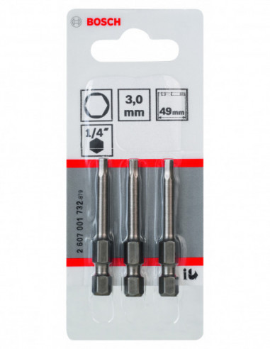 Punta de atornillar Extra Hard hexagonales