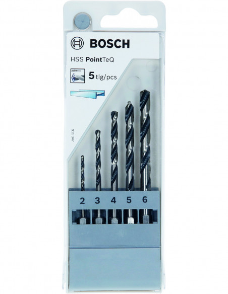 Comprar Set de brocas helicoidal HSS PointTeQ con vástago de inserción hexagonal para metal. Ref: 2607002824 Comprar Set de brocas helicoidal HSS PointTeQ con vástago de inserción hexagonal para metal. Ref: 2607002824