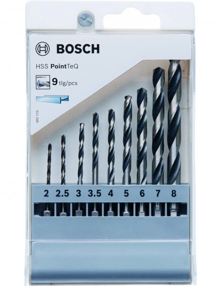 Comprar Set de brocas helicoidal HSS PointTeQ con vástago de inserción hexagonal para metal. Ref: 2607002826 Comprar Set de brocas helicoidal HSS PointTeQ con vástago de inserción hexagonal para metal. Ref: 2607002826