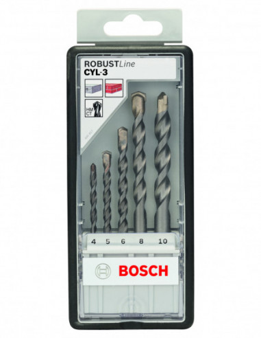 Set de brocas para hormigón CYL-3, Robust Line
