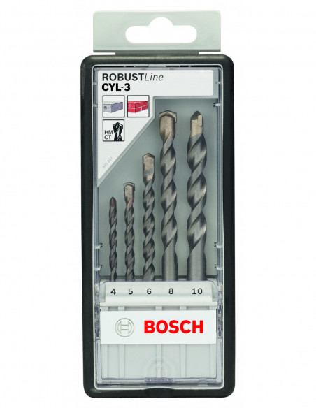 Set de brocas para hormigón CYL-3, Robust Line