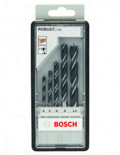 Comprar Set de brocas en espiral para madera con vástago cilíndrico. Ref: 2607010527 2