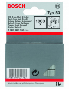 Grapas de alambre fino, tipo 53 2