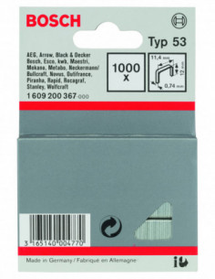 Grapas de alambre fino, tipo 53 2