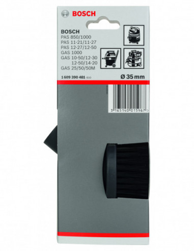 Boquilla con cepillo redondo para extractores...