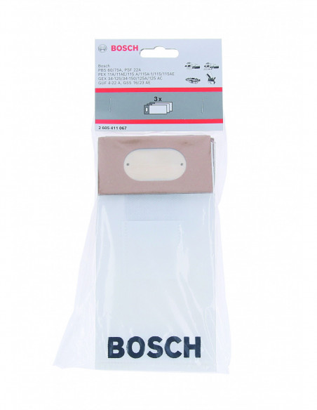 Saco de polvo para lijadora de banda, lijadoras excéntricas, lijadora orbitales y fresadoras universales