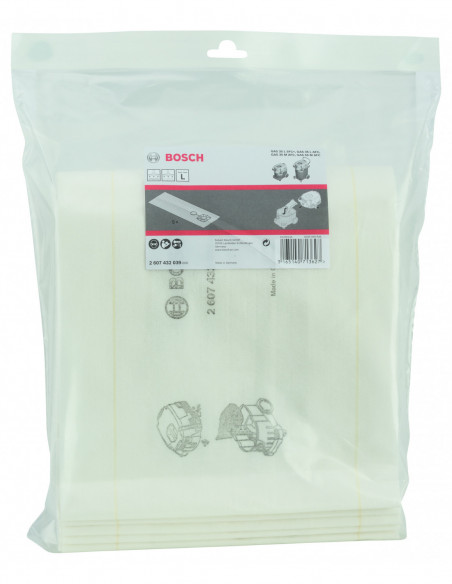 Saco de filtro de muletón para aplicación en húmedo