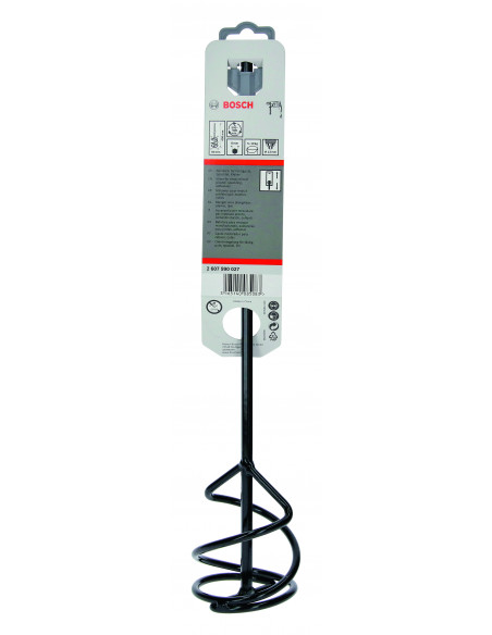 Varilla mezcladora ligera para taladros, de abajo hacia arriba