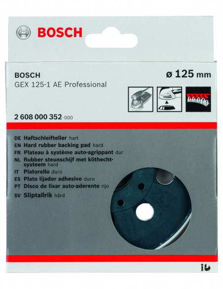 Plato de soporte duros de 8 agujeros (Ø 125)