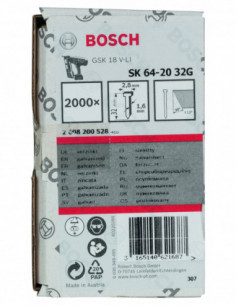 Comprar Clavos de acabado de 20° 1,6/16 g, versión galvanizada. Ref: 2608200528 2