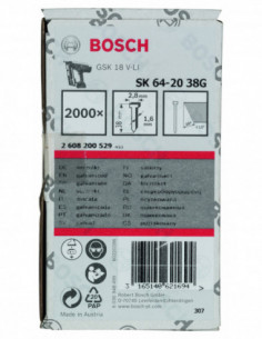 Comprar Clavos de acabado de 20° 1,6/16 g, versión galvanizada. Ref: 2608200529 2