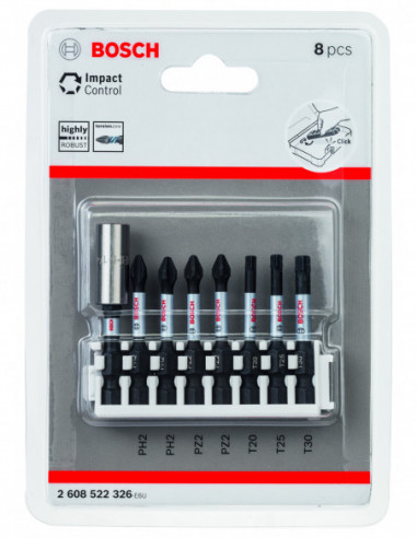 Punta de atornillar Impact Control PH, PZ y T