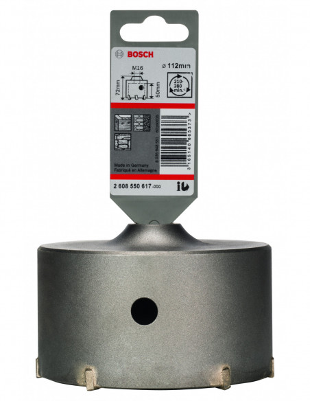 Corona SDS plus-9 para hormigón (Ø 112)