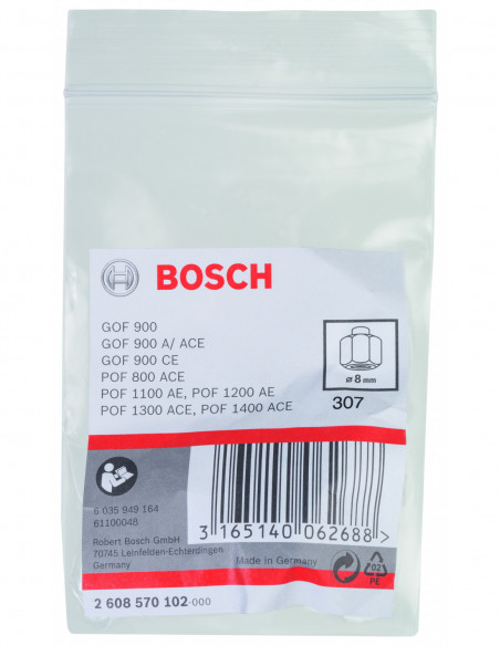 Engarce para fresadoras corrientes (Ø 8)