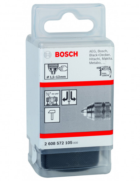 Portabrocas con dos casquillos sin llave