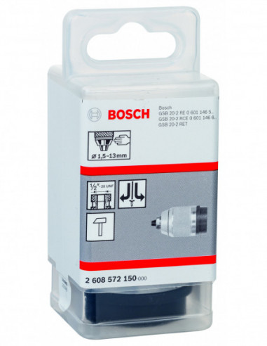 Portabrocas cromado sin llave para taladros de...