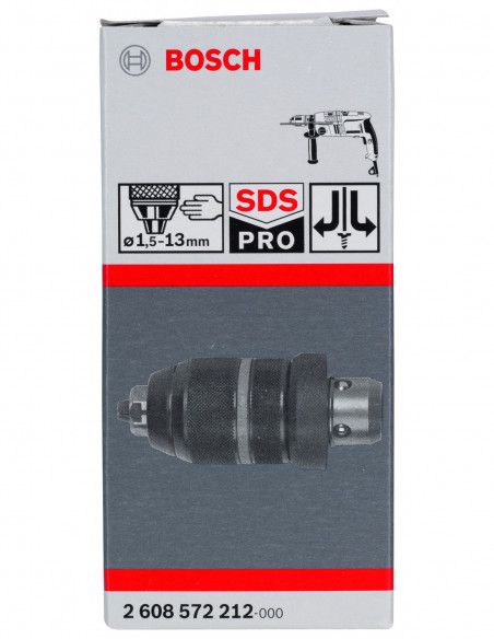 Portabrocas sin llave con adaptador