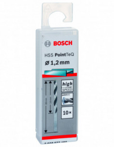 Comprar Broca helicoidal HSS PointTeQ con vástago cilíndrico para metal (Ø 1,20). Ref: 2608577180 2