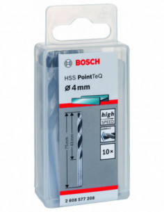 Comprar Broca helicoidal HSS PointTeQ con vástago cilíndrico para metal (Ø 4). Ref: 2608577208 2